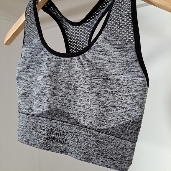 Pink by V.S | Grey & black spots bra - Picture 2 of 6